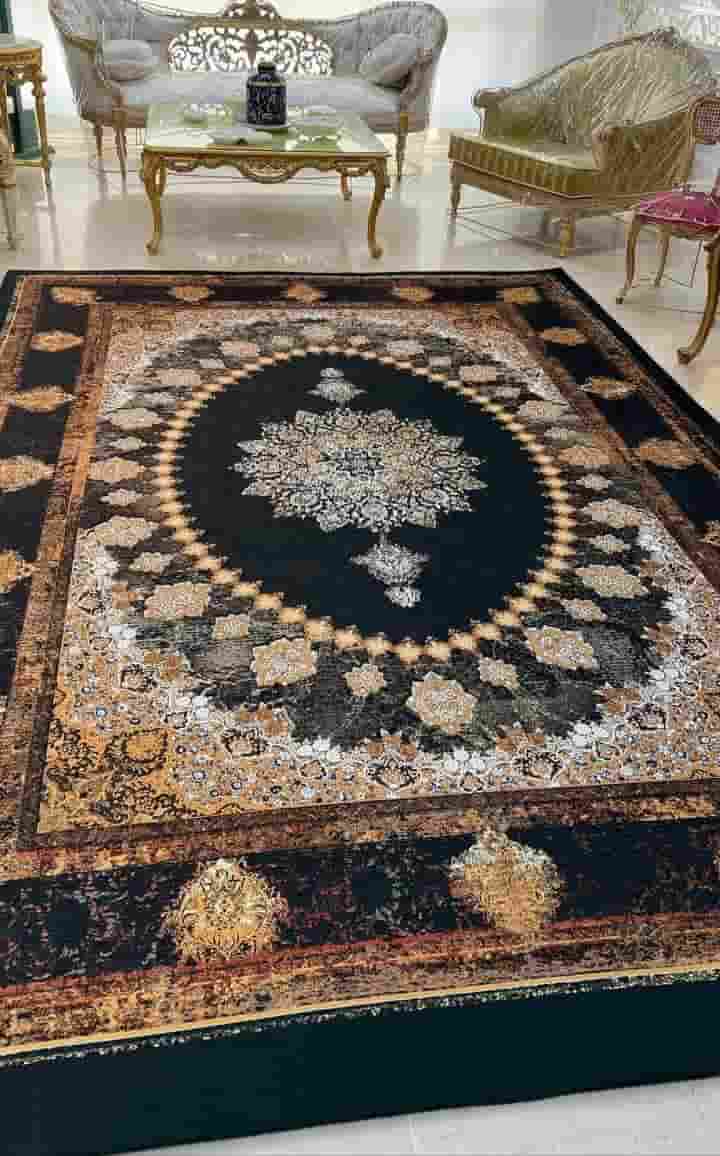 تصویر 2 از روفرشی مخمل مشکی با جلوه لوکس و مدرن